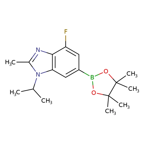 CAS:1231930-37-2|4-Fluor-2-methyl-1-(1-methylethyl)-6-(4,4,5,5-tetramethyl-1,3 ,2-dioxaborolan-2-yl)-1H-benzimidazol