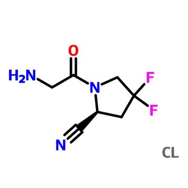 CAS:1448440-51-4|(S)-1-(2-aminoacetyl)-4,4-difluorpyrrolidin-2-carbonitrilhydrochlorid