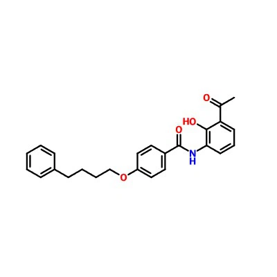 CAS:136450-06-1|N-(3-Acetyl-2-hydroxyphenyl)-4-(4-phenylbutoxy)benzamid