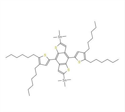 CAS:1402460-16-5丨(4,8-bis(4,5-dihexylthiophen-2-yl)benzo[1,2-b:4,{{9} }b']dithiophen-2,6-diyl)bis(trimethylstannan)